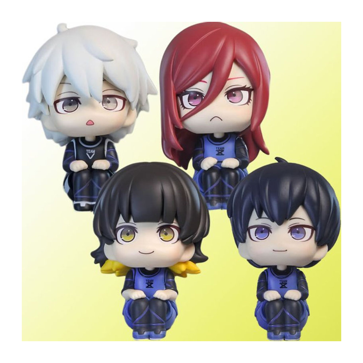 B-E-CK Anime-Figuren Blue Lock Isagi Yoichi, Nagi Seishiro und Bachira Meguru als dekorative Kunststoff-Modelle in mehrfarbig - Bild 1