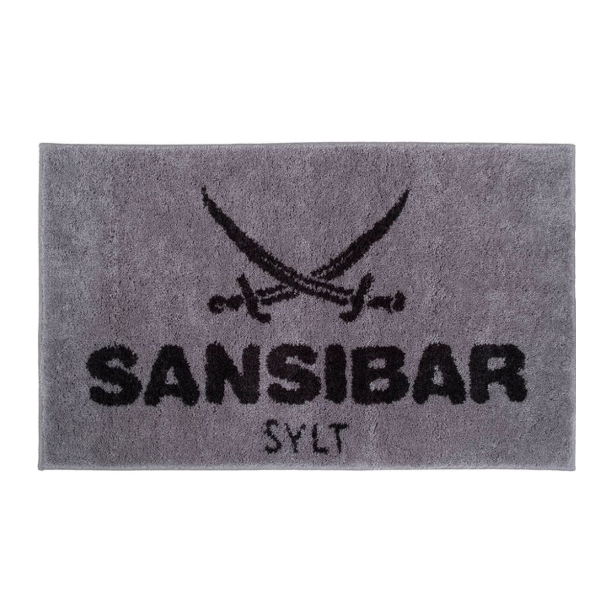 Badematte SANSIBAR LIVING in Grau und Silber, rechteckig und saugstark - Bild 1