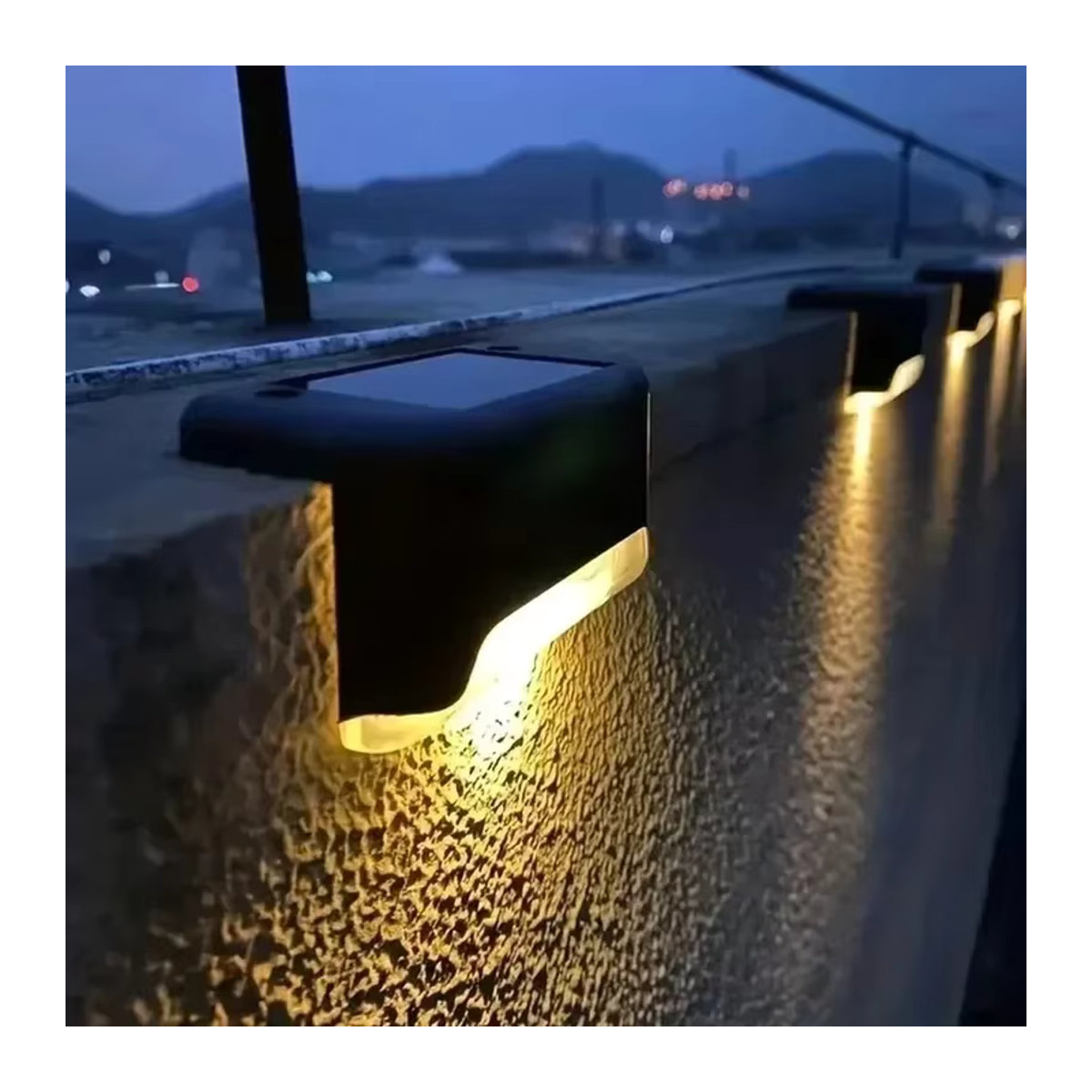 BALDR LED Solarleuchte Schwarz Minimalistisch Wasserdicht für Garten Terrasse und Treppen - Bild 4