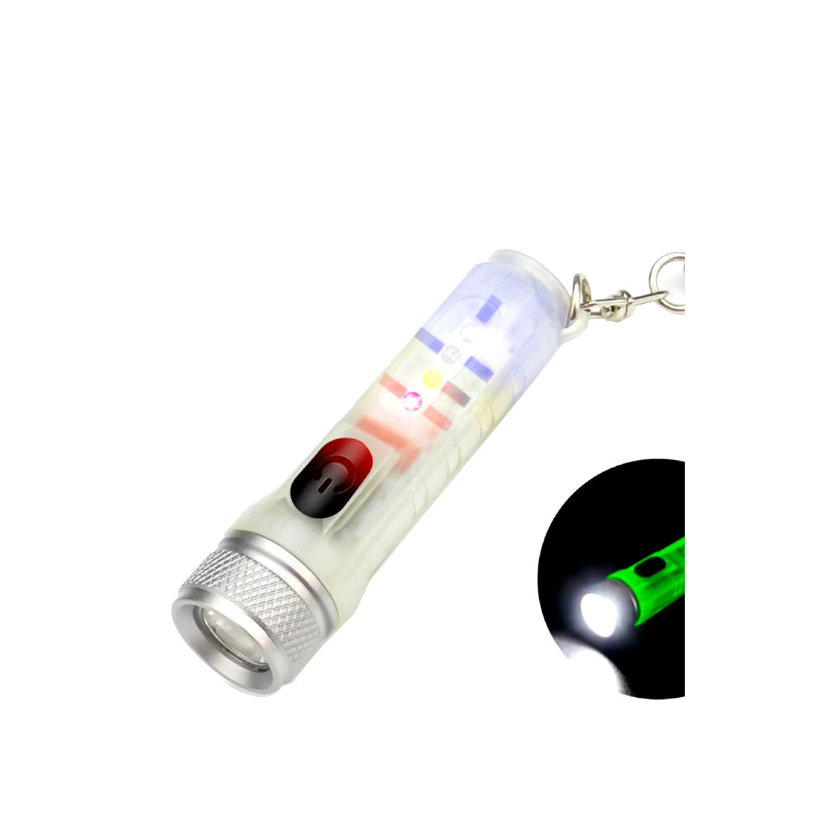 BALDR Multifunktionale Mini-Schlüsselanhänger-Taschenlampe mit LED, wiederaufladbar und magnetisch, in minimalistischem Design - Bild 7