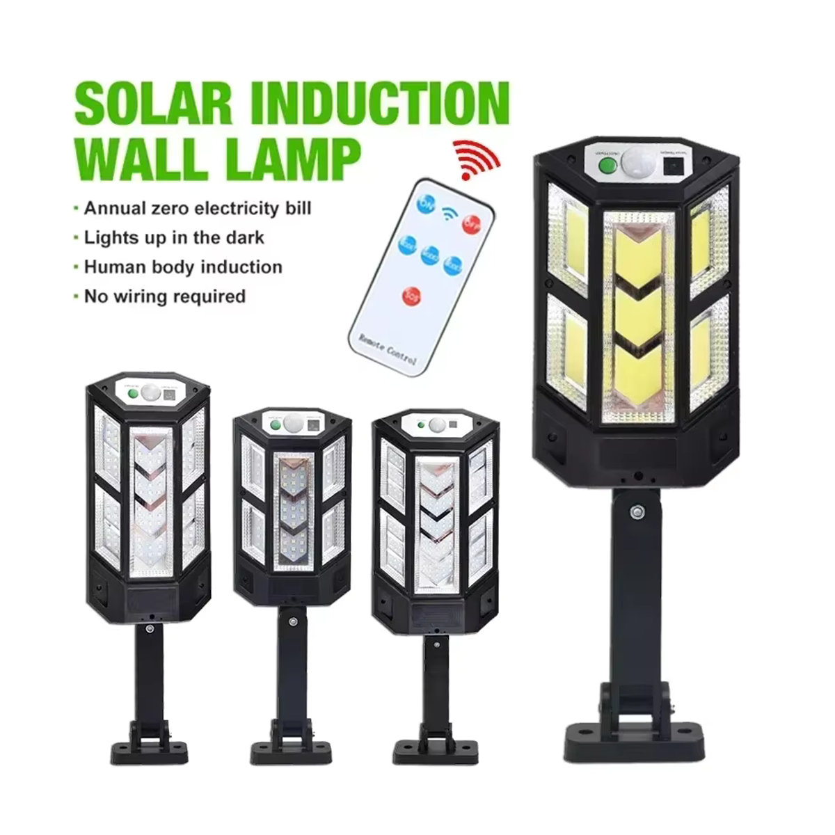 BALDR Solar-Außenleuchte mit Bewegungssensor, LED Wandlampe in Schwarz, wasserdichte Solarlampe für Garten und Straße - Bild 4