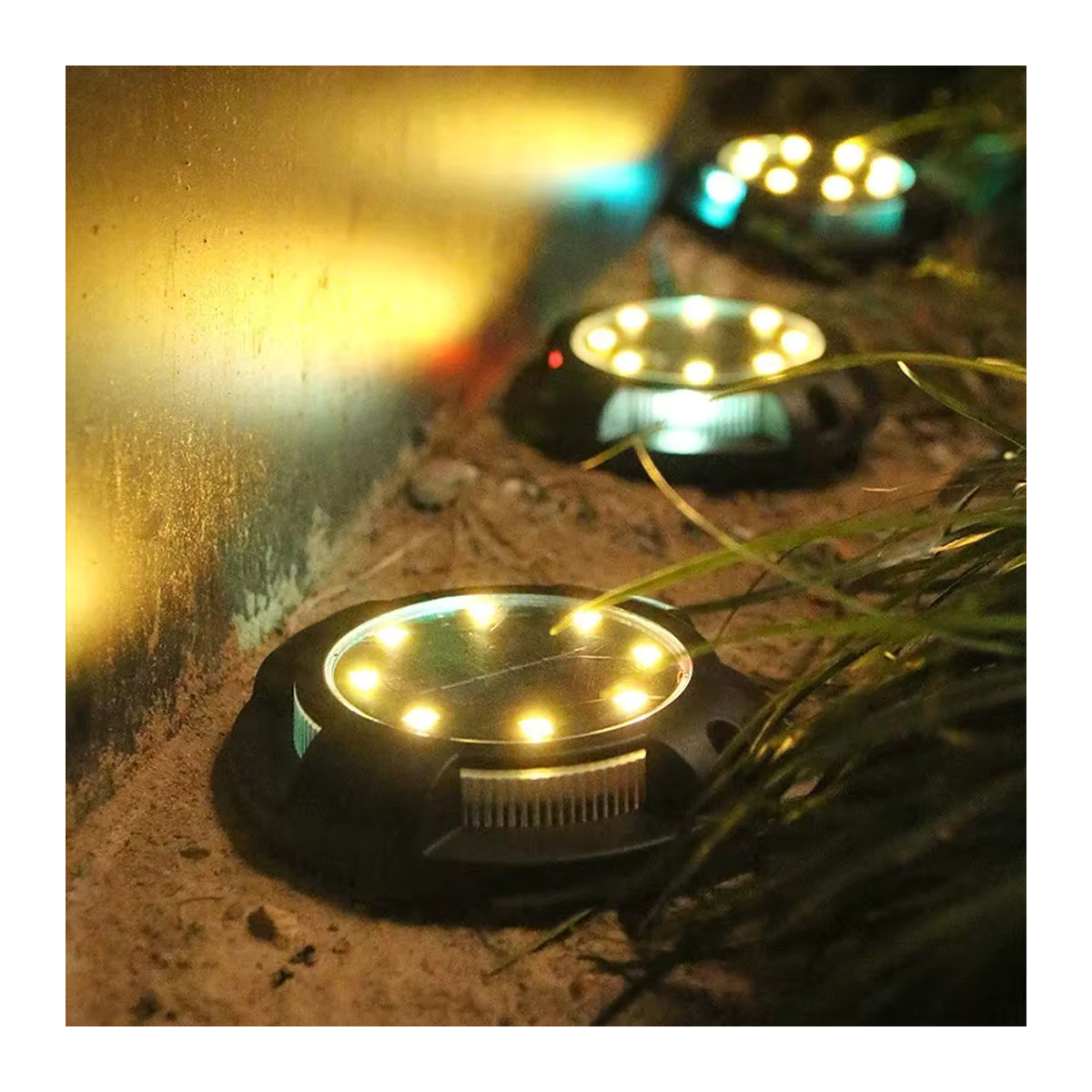 BALDR Solar-LED-Bodenlampe für den Außenbereich in Schwarz, wasserdichte Solarleuchte für Garten und Terrasse im minimalistischen Design - Bild 4