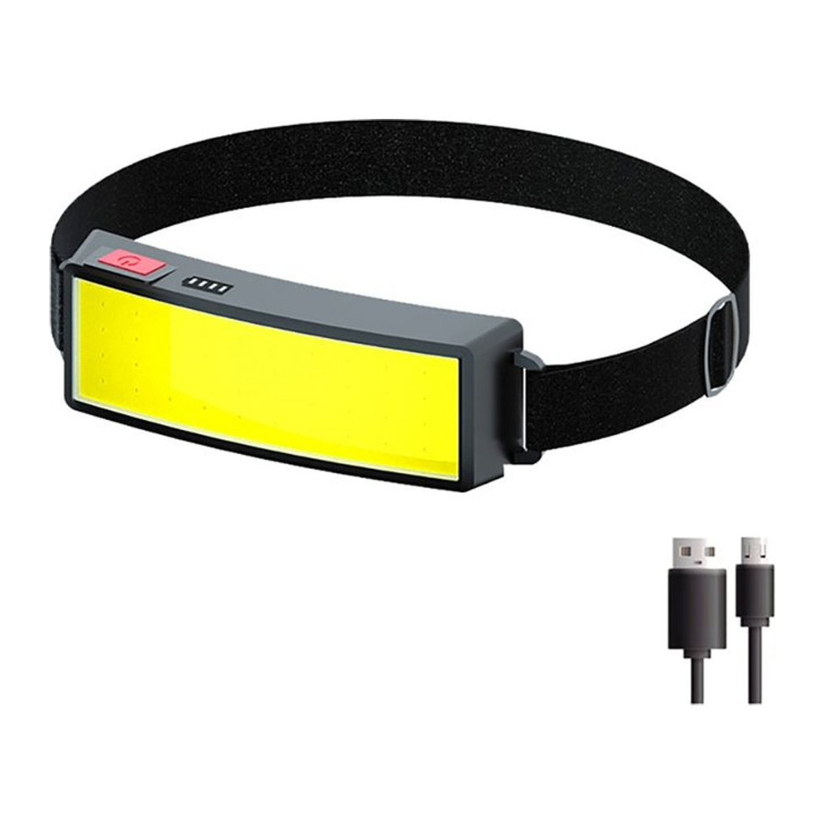 BALDR Tragbarer LED-Scheinwerfer mit USB-Wiederaufladung für Outdoor, Camping und Angeln - Bild 1