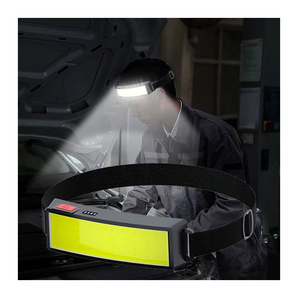 BALDR Tragbarer LED-Scheinwerfer mit USB-Wiederaufladung für Outdoor, Camping und Angeln - Bild 4