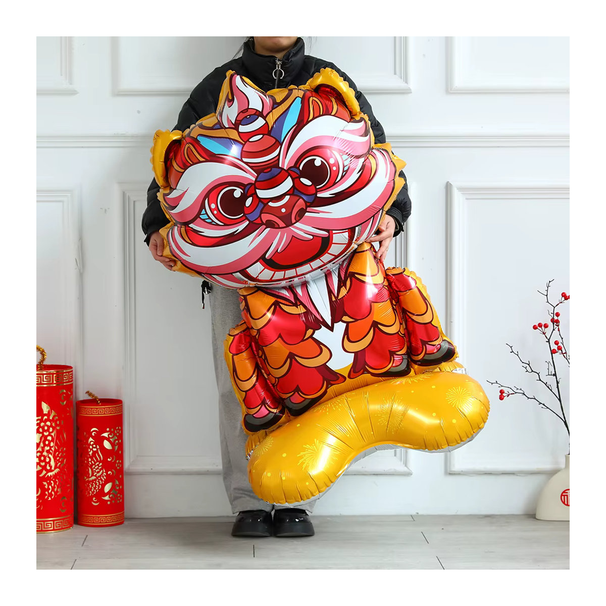 BALONAR Stehender Drachen-Folienballon in Mehrfarbig für das Chinesische Neujahr und Mondfrühlingsfest - Bild 3