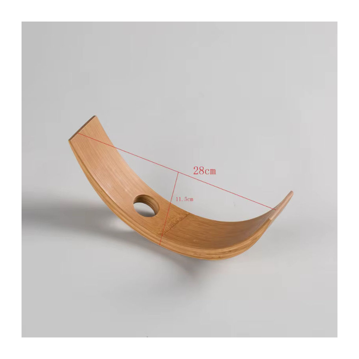 Bambus Balance Rotwein Rack Braun – Kreativer Flaschenständer aus Holz für die dekorative Präsentation einzelner Weinflaschen - Bild 4