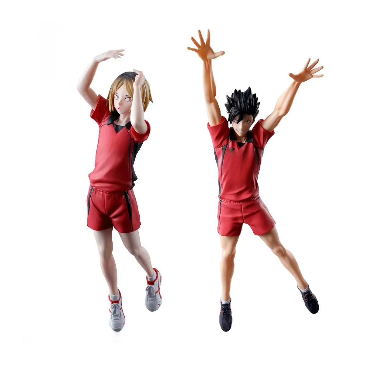 Ban Presto Haikyu!! Anime Figuren Set Tetsuro Kuroo und Kenma Kozume aus Kunststoff in Rot - Bild 3