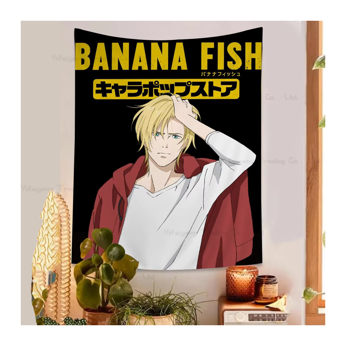 Banana Fish Anime Wandteppich Textil Wandbehang Mehrfarbig B/H: 70 x 50 cm - Bild 3