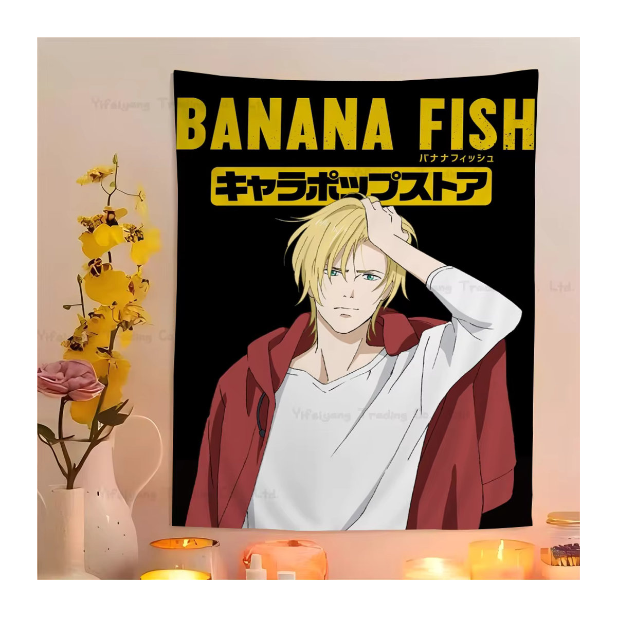 Banana Fish Anime Wandteppich Textil Wandbehang Mehrfarbig B/H: 70 x 50 cm - Bild 6