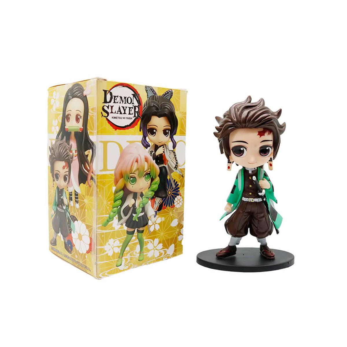 Bandai 8-teiliges Anime-Figuren Set Q-Version PVC-Modelle mit Nezuko, Tanjirou, Zenitsu, Inosuke, Kyoujurou und Giyuu, mehrfarbig, Höhe: 14 cm - Bild 4