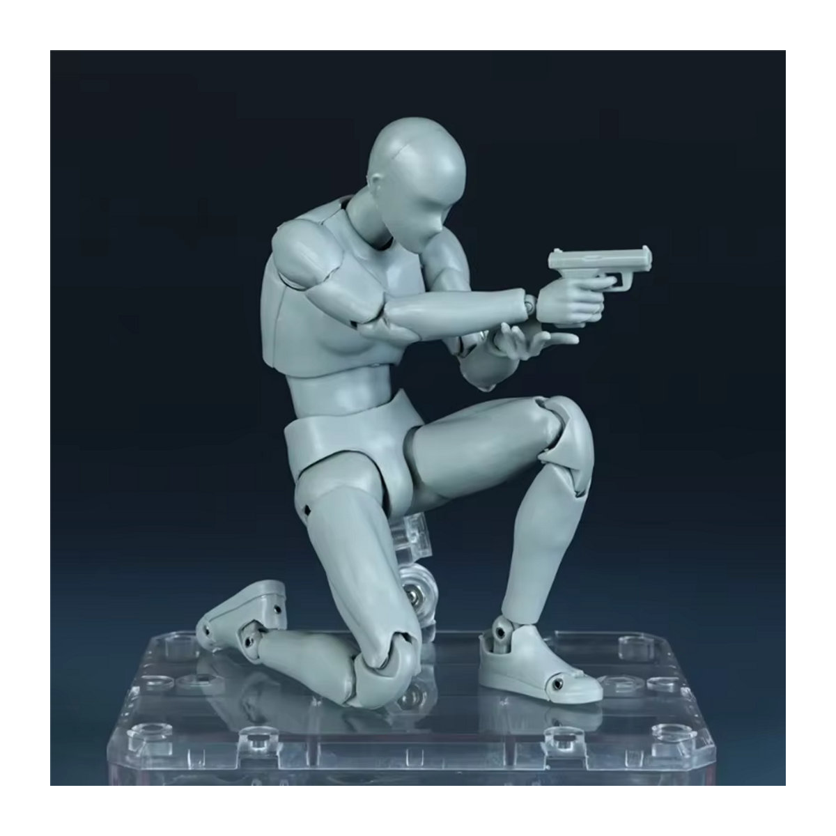 Bandai Actionfigur Body Kun Pose Play in Grau, Schwarz und Orange aus Kunststoff - Bild 4