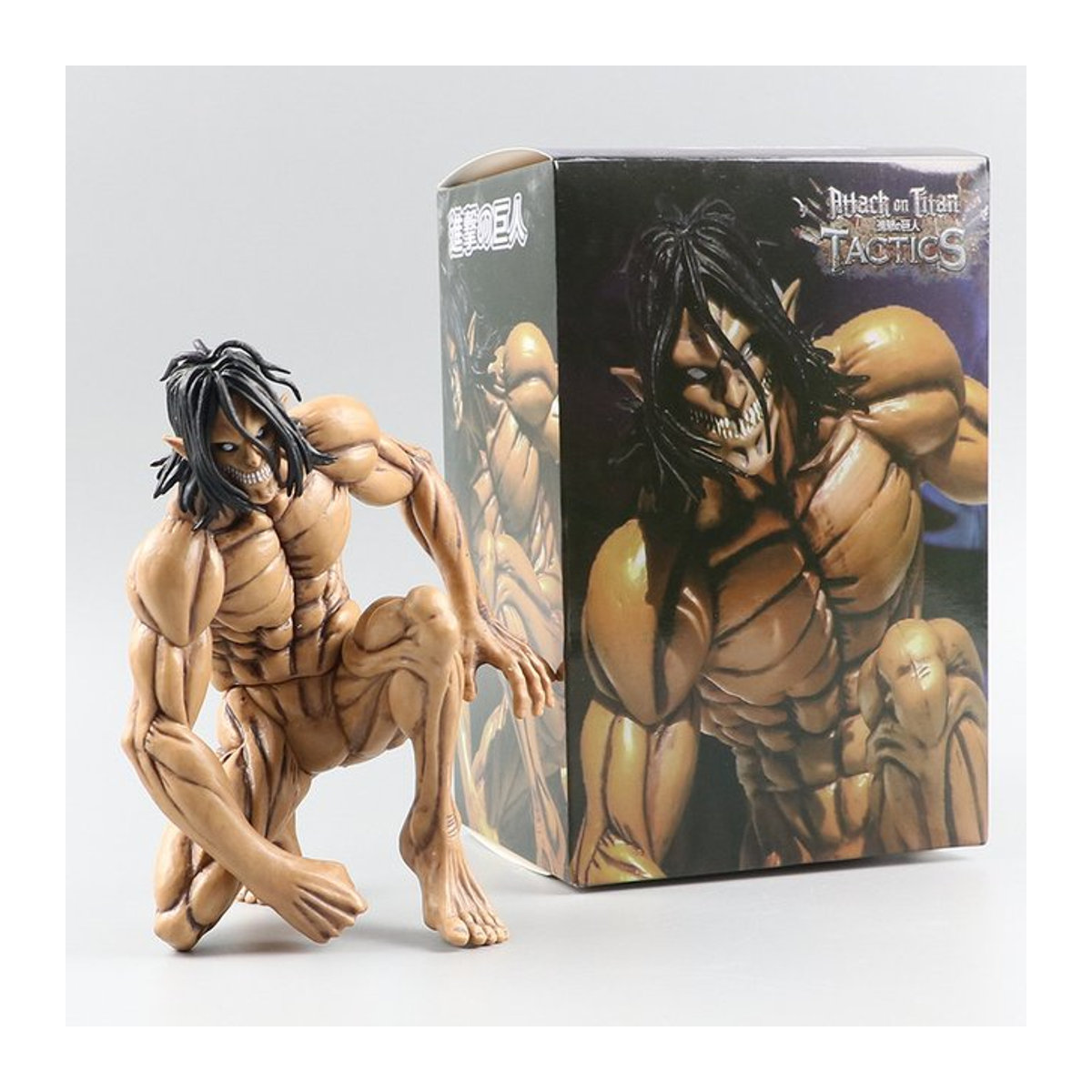 Bandai Angriff auf Titan Eren Jaeger Colossus Form bewegliche Actionfigur in Braun - Bild 1