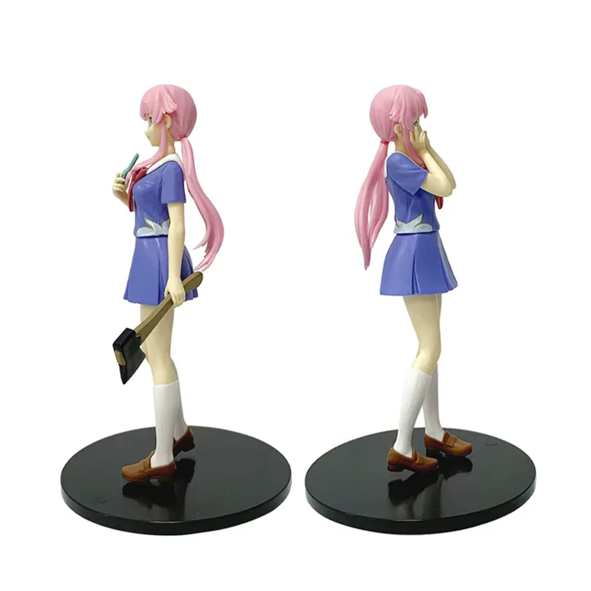 Bandai Anime Action Figur Mirai Nikki Gasai Yuno in Uniform, mehrfarbig, Höhe: 17 cm - Bild 5