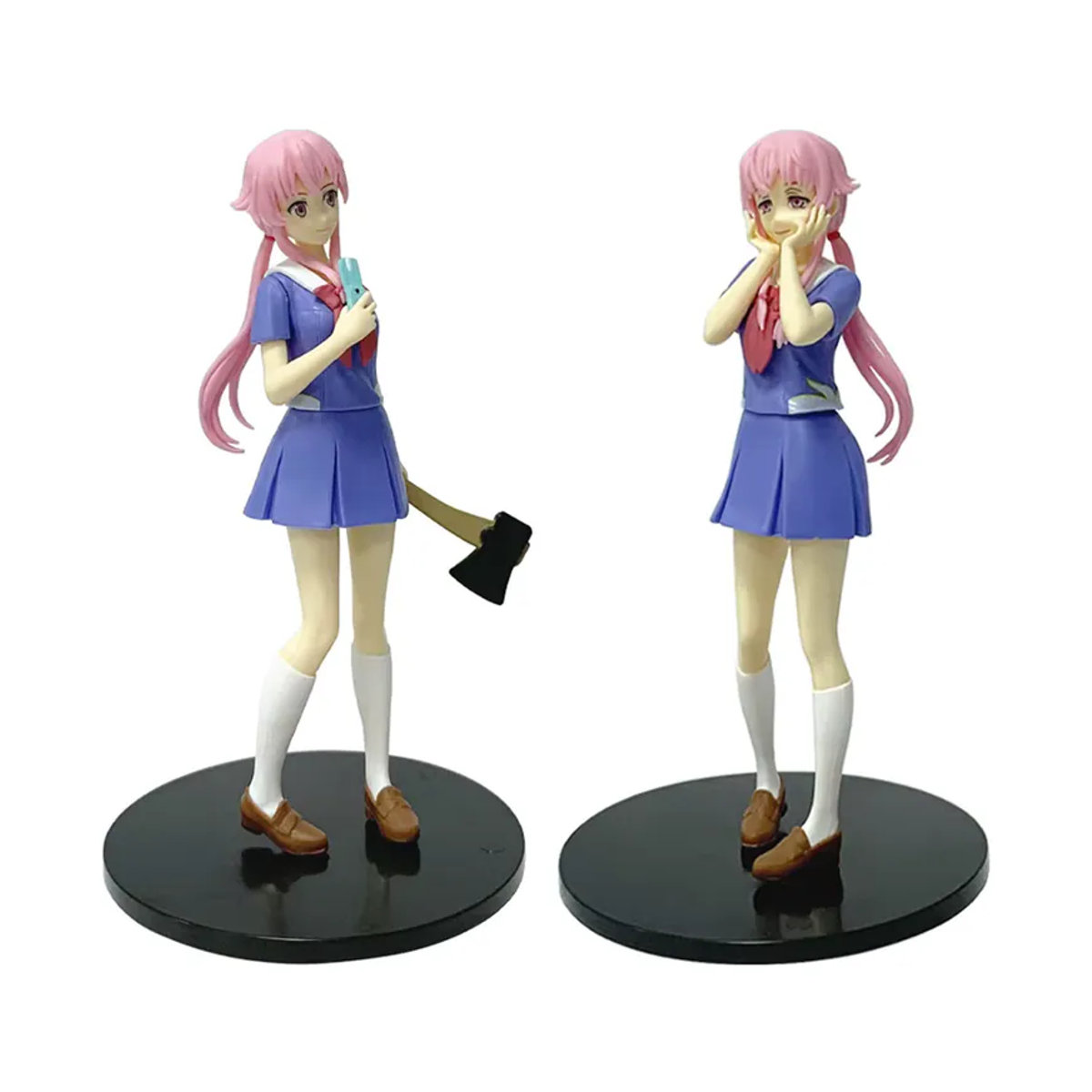 Bandai Anime Action Figur Mirai Nikki Gasai Yuno in Uniform, mehrfarbig, Höhe: 17 cm - Bild 6