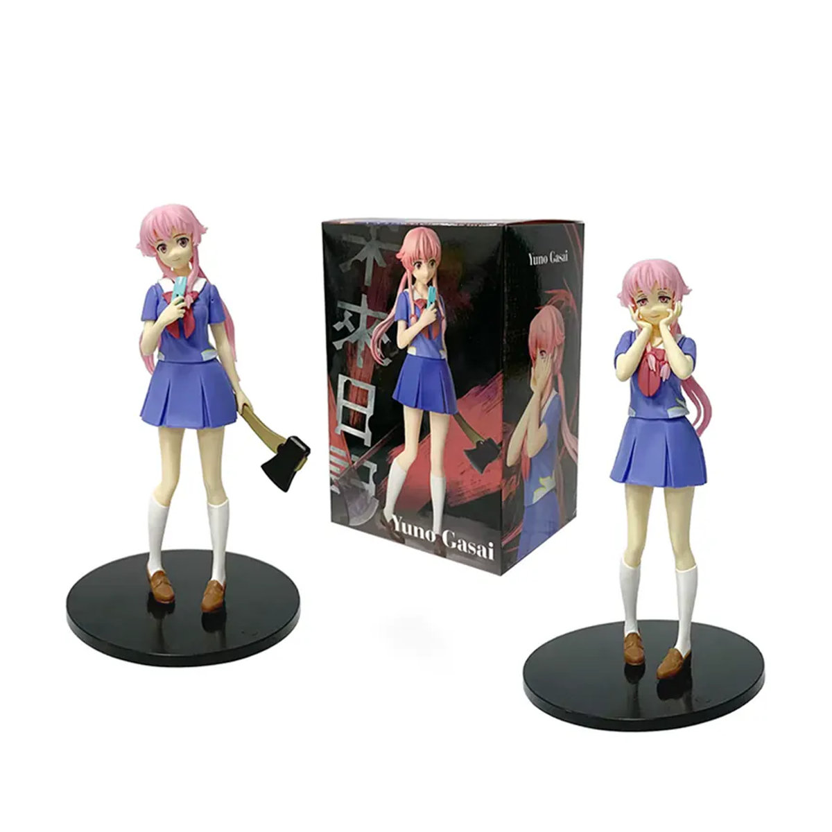 Bandai Anime Action Figur Mirai Nikki Gasai Yuno in Uniform, mehrfarbig, Höhe: 17 cm - Bild 7