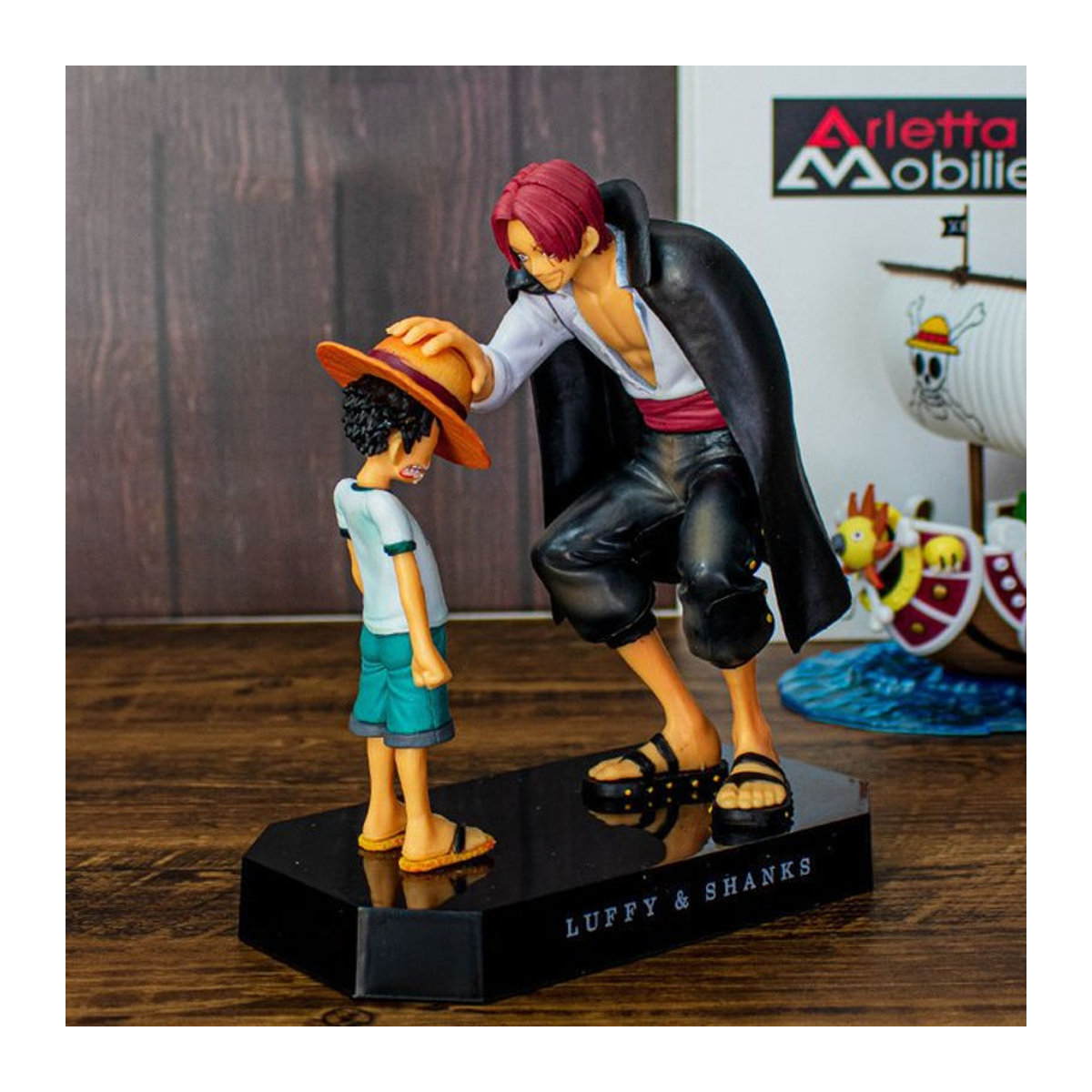 Bandai Anime Action Figur One Piece Strohhut Crew Ruffy Sabo Ace Sanji Zoro, mehrfarbig, Höhe: 18 cm - Bild 1
