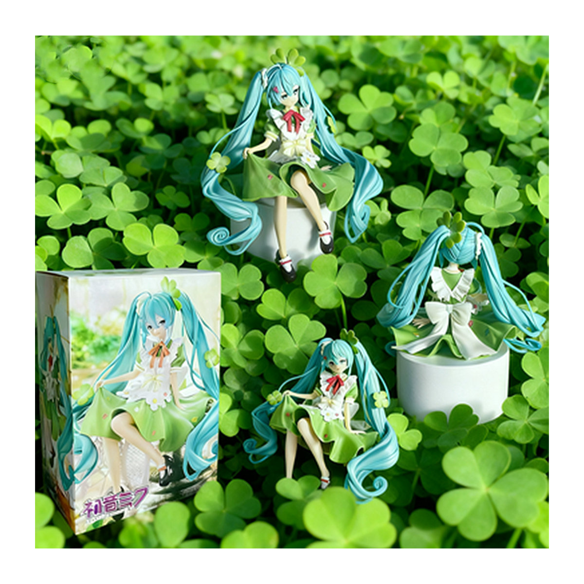 Bandai Anime Action Figure Klee in grünem Kleid, Modell Puppe aus Kunststoff, Höhe: 15 cm - Bild 1