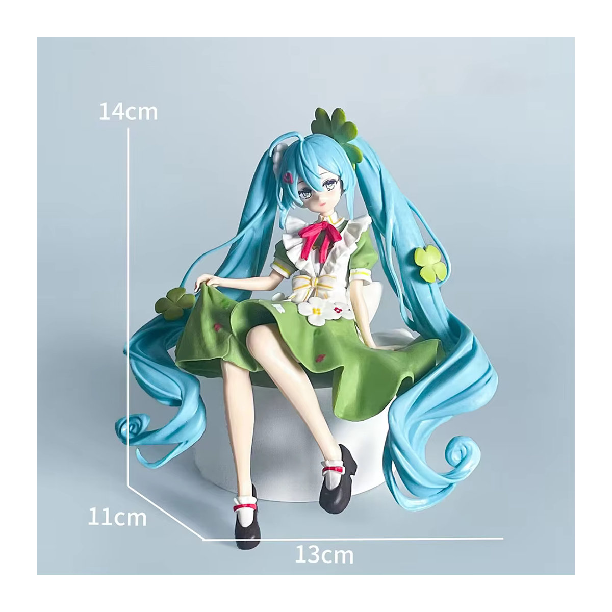 Bandai Anime Action Figure Klee in grünem Kleid, Modell Puppe aus Kunststoff, Höhe: 15 cm - Bild 2