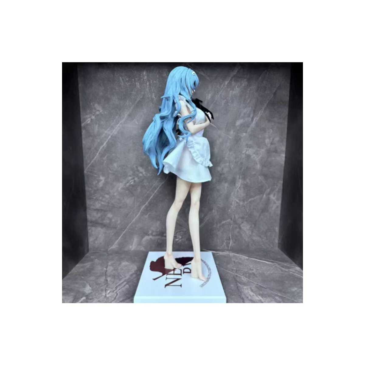 Bandai Anime Action Figure Rei Ayanami aus EVA in Maid-Kleidung, weiß, Höhe: 50 cm - Bild 3