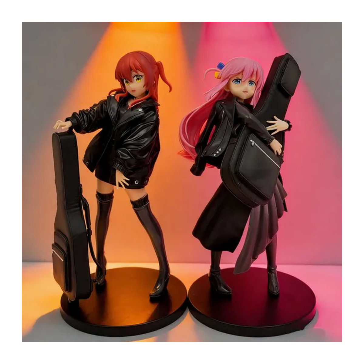 Bandai Anime Actionfigur Bocchi the Rock! Gotoh Hitori und Kita Ikuyo in Gitarren-Posen, mehrfarbiges Sammlerstück aus Kunststoff - Bild 1