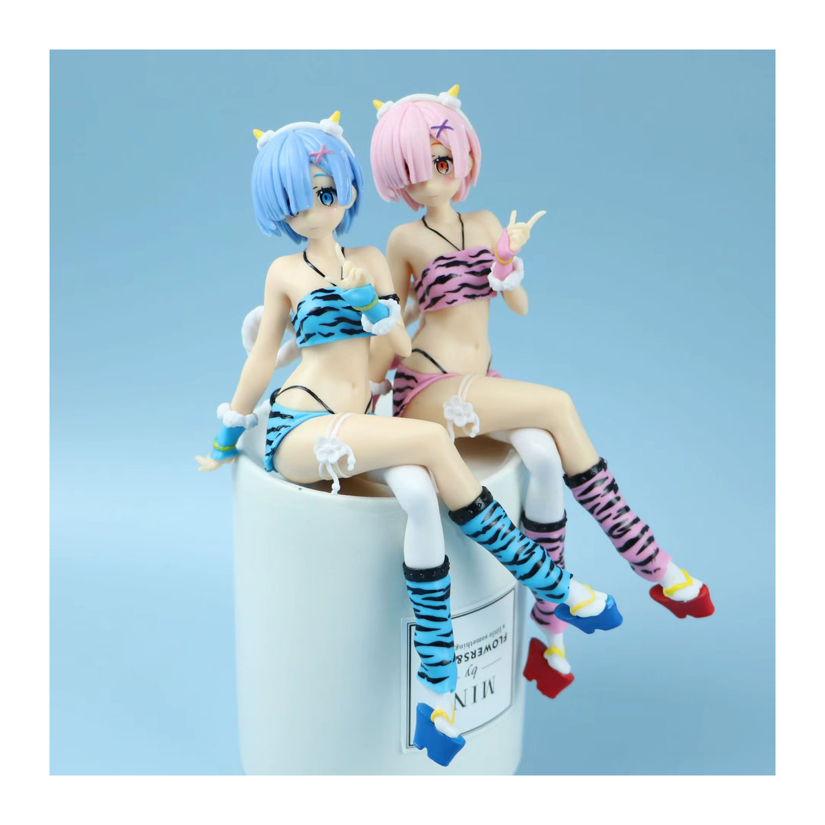 Bandai Anime Actionfigur Re:Zero Starting Life in Another World Ram Sit on Chairs Modellpuppe mehrfarbig - Bild 1