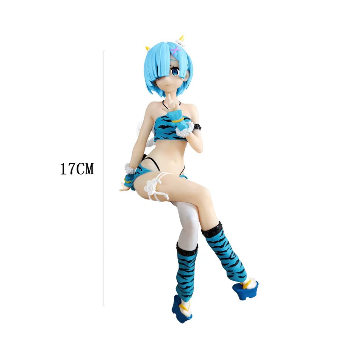 Bandai Anime Actionfigur Re:Zero Starting Life in Another World Ram Sit on Chairs Modellpuppe mehrfarbig - Bild 2