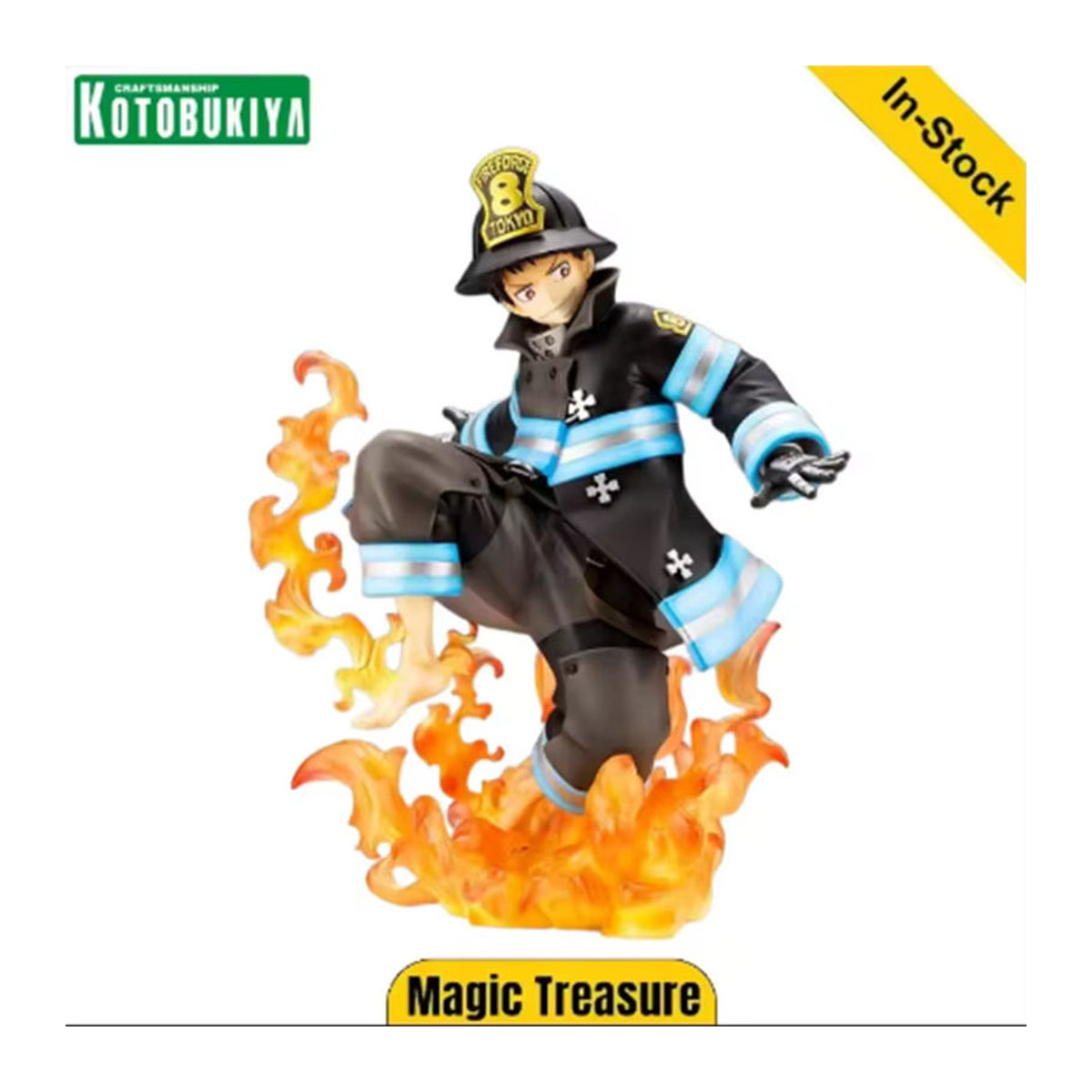Bandai Anime Actionfigur Shinra Kusakabe aus Enn Enn no Shouboutai in Schwarz, Höhe: 16 cm - Bild 2