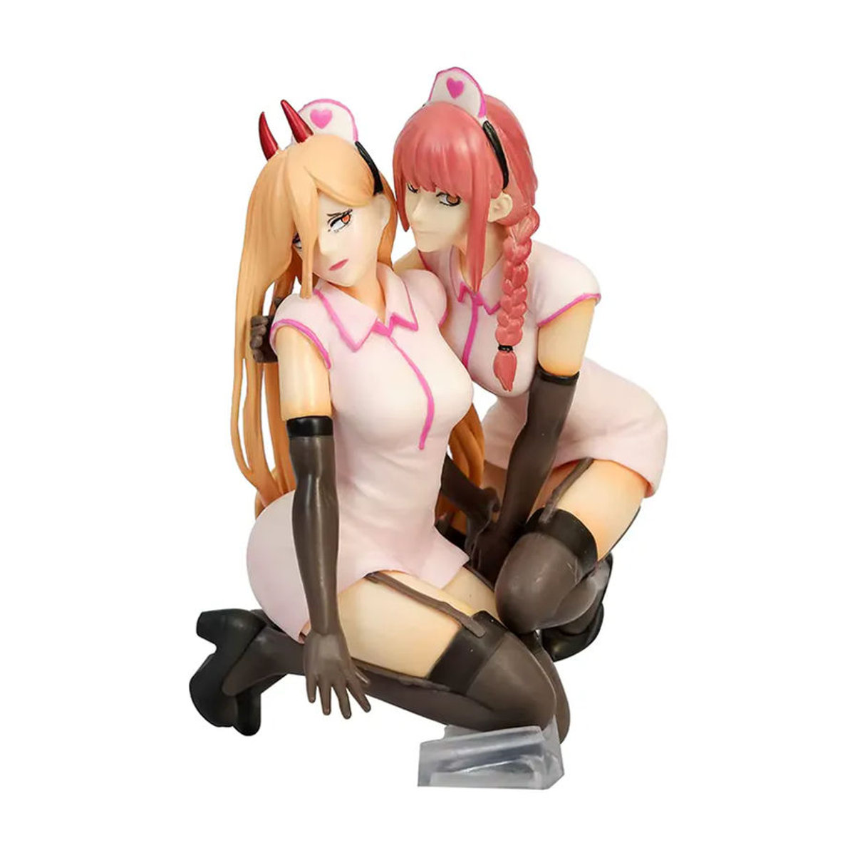 Bandai Anime Actionfiguren Makima und Power in Krankenschwesteruniform, PVC-Modell Figuren Set, mehrfarbig, Höhe: 14 cm - Bild 5
