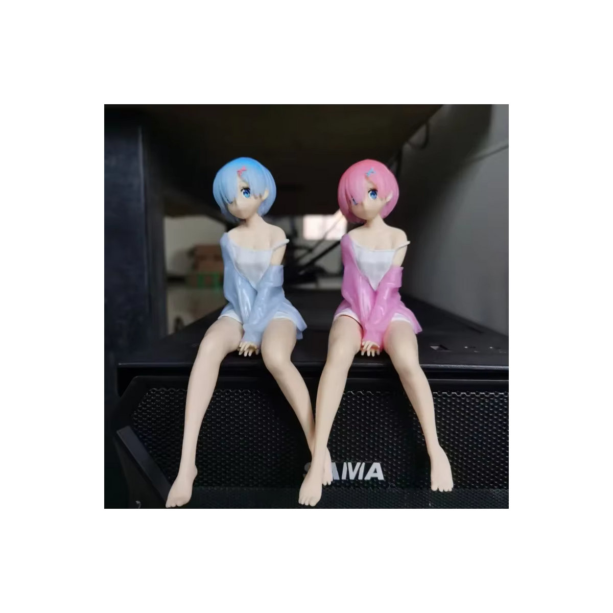 Bandai Anime Actionfiguren Re:Leben in einer anderen Welt als Null Rem und Ram aus Kunststoff, mehrfarbig, Höhe: 15 cm - Bild 3