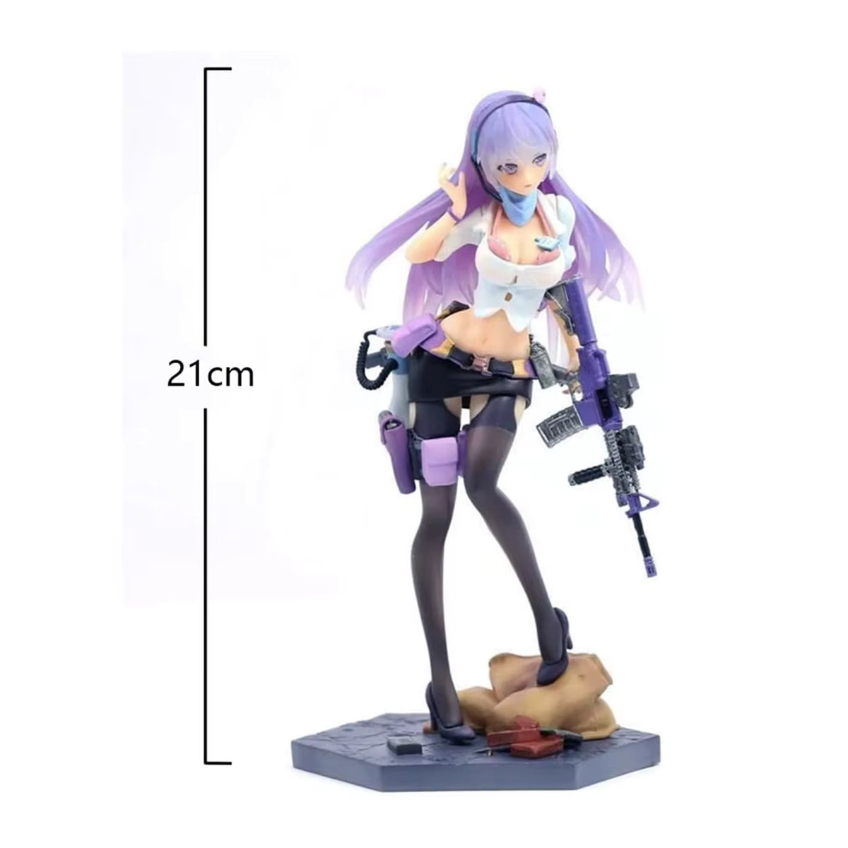 Bandai Anime After-School Battlefield Figuren All-Rounder ELF Statue aus PVC, mehrfarbig, Höhe: 22 cm - Bild 2