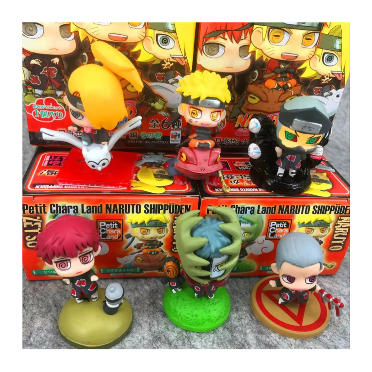 Bandai Anime Akatsuki Deidara und Hidan Actionfigur in Q-Version aus Kunststoff, mehrfarbig - Bild 2