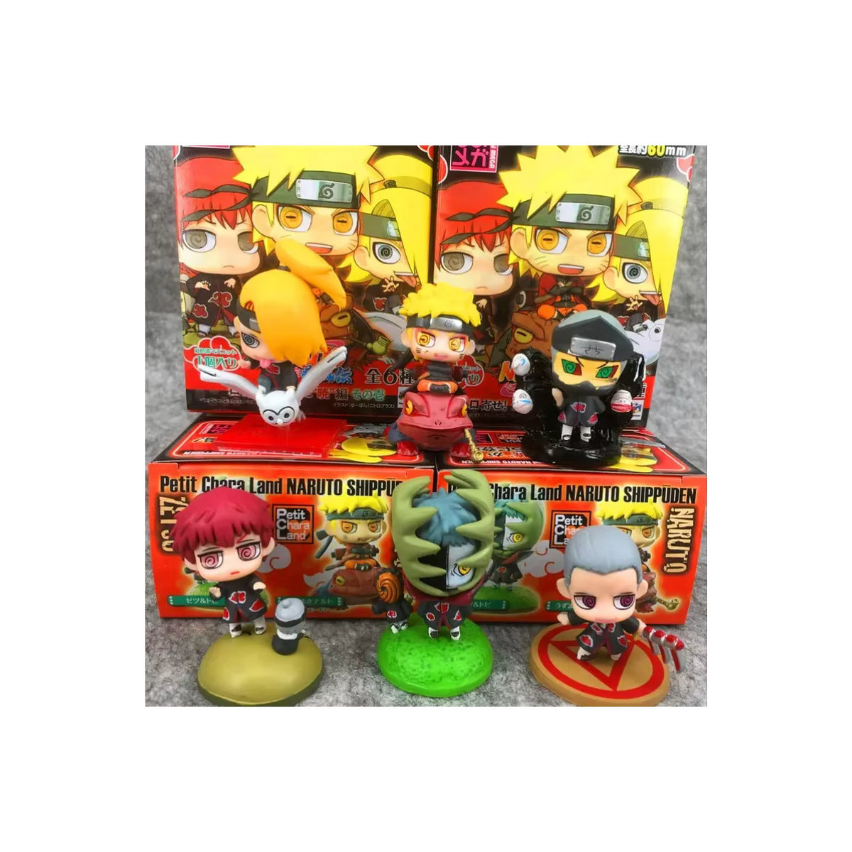 Bandai Anime Akatsuki Deidara und Hidan Actionfigur in Q-Version aus Kunststoff, mehrfarbig - Bild 7