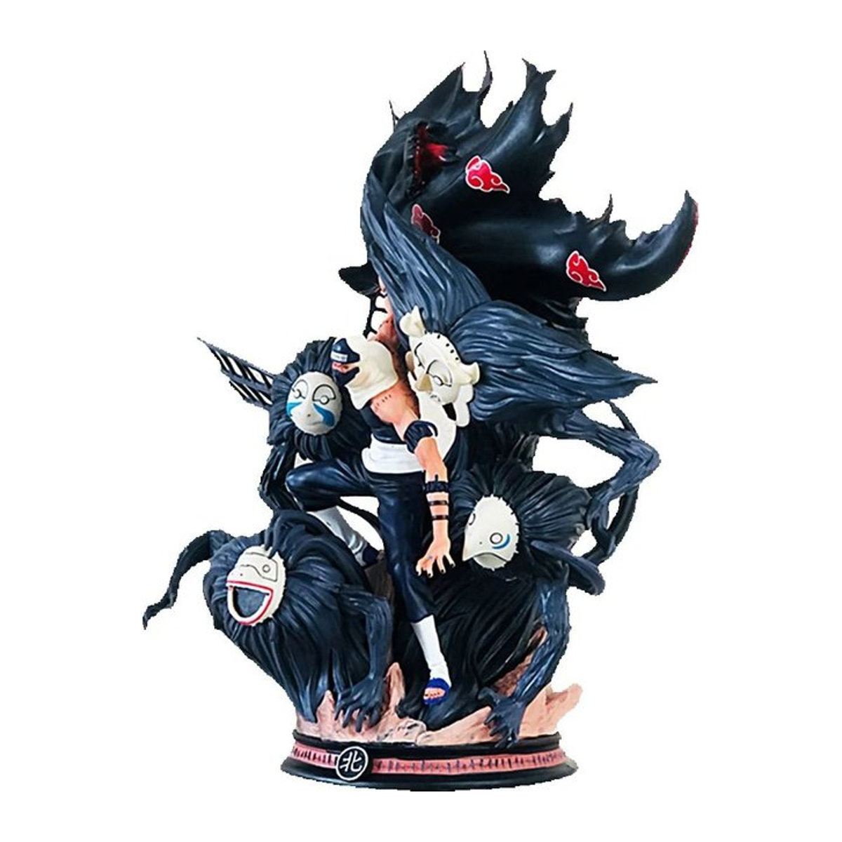 Bandai Anime Akatsuki Kakuzu Hidan Battle Ver. Actionfigur aus PVC in Schwarz, Höhe: 41 cm - Bild 1