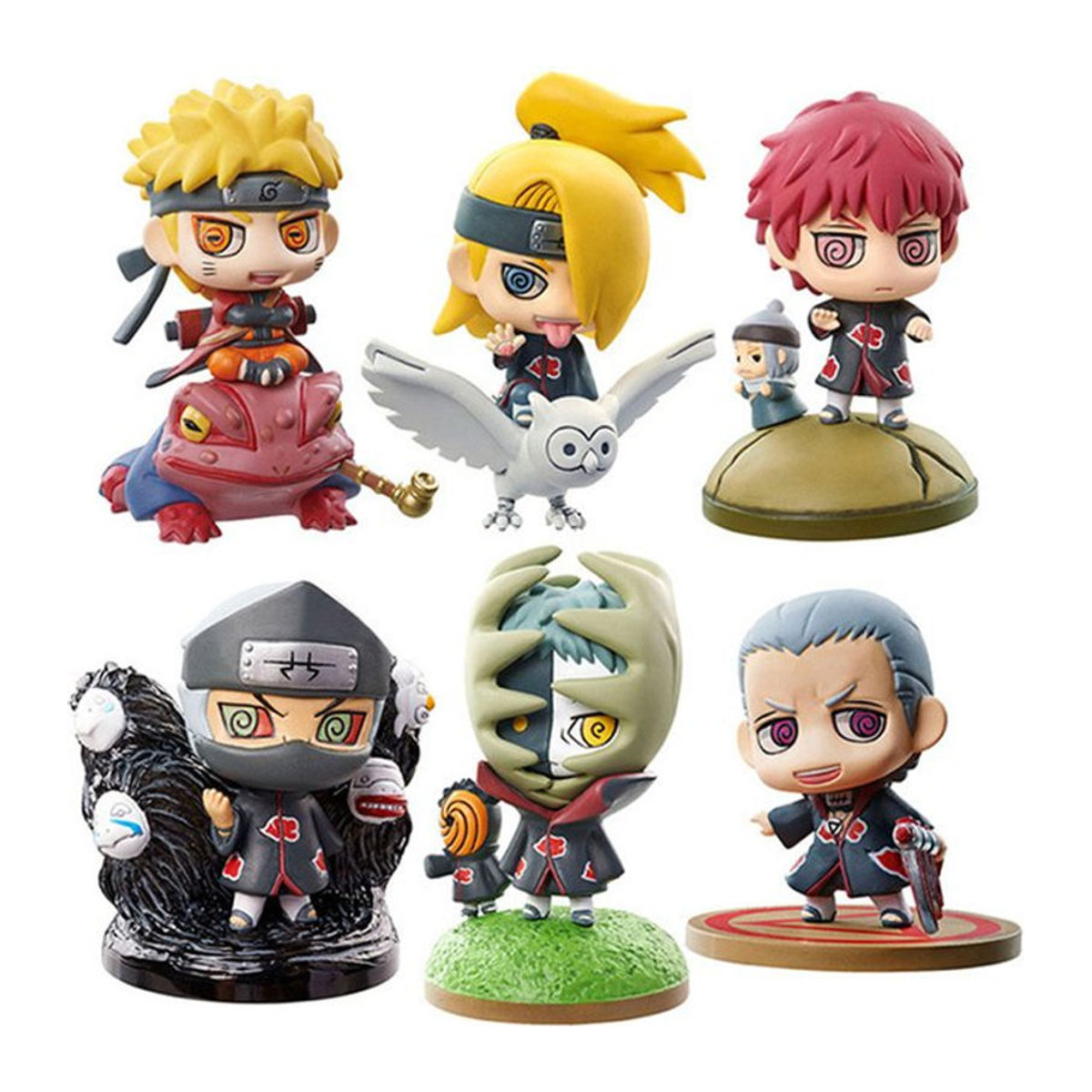 Bandai Anime Akatsuki PVC Actionfiguren Sammlung Modell aus Kunststoff, mehrfarbig - Bild 1