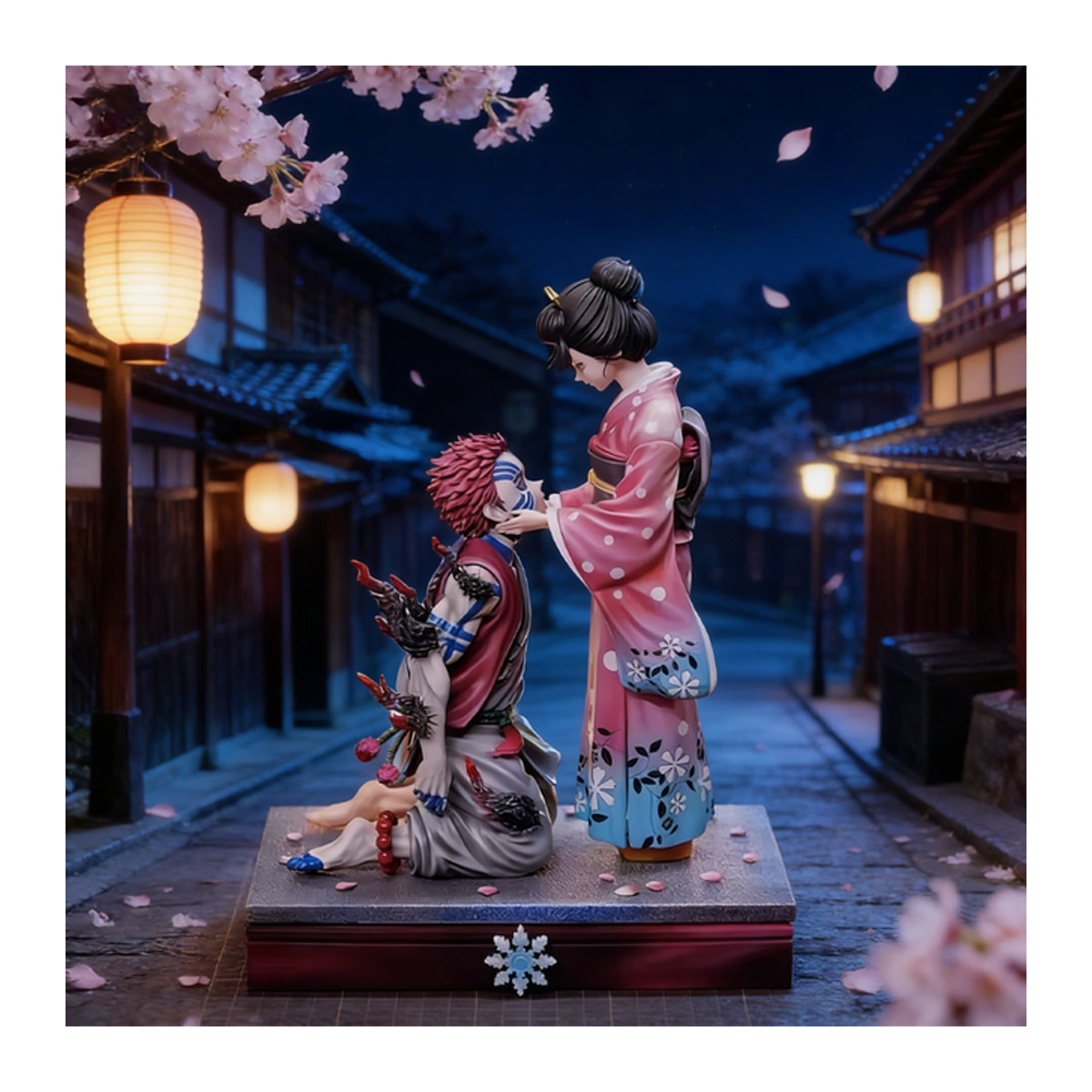 Bandai Anime Akaza & Koyuki Figur Statue aus PVC, mehrfarbig, Höhe: 26,5 cm - Bild 1