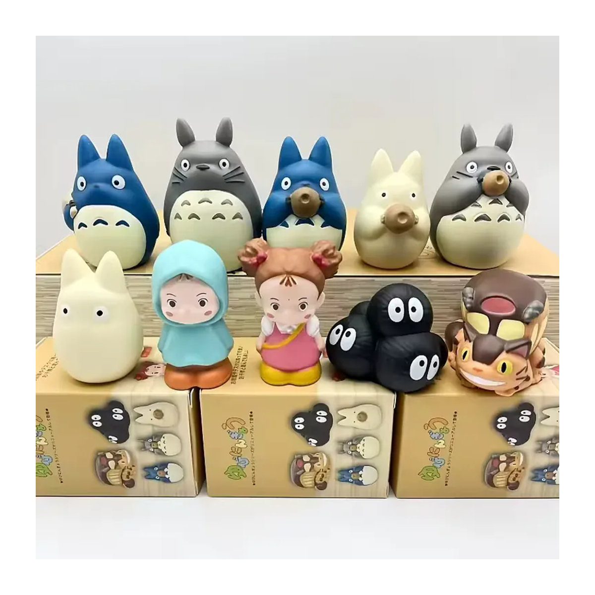 Bandai Anime Cartoon Blindbox Figur aus Kunststoff in Mehrfarbig als dekorative Tier-Figurine für Schreibtisch und Nachttisch - Bild 2