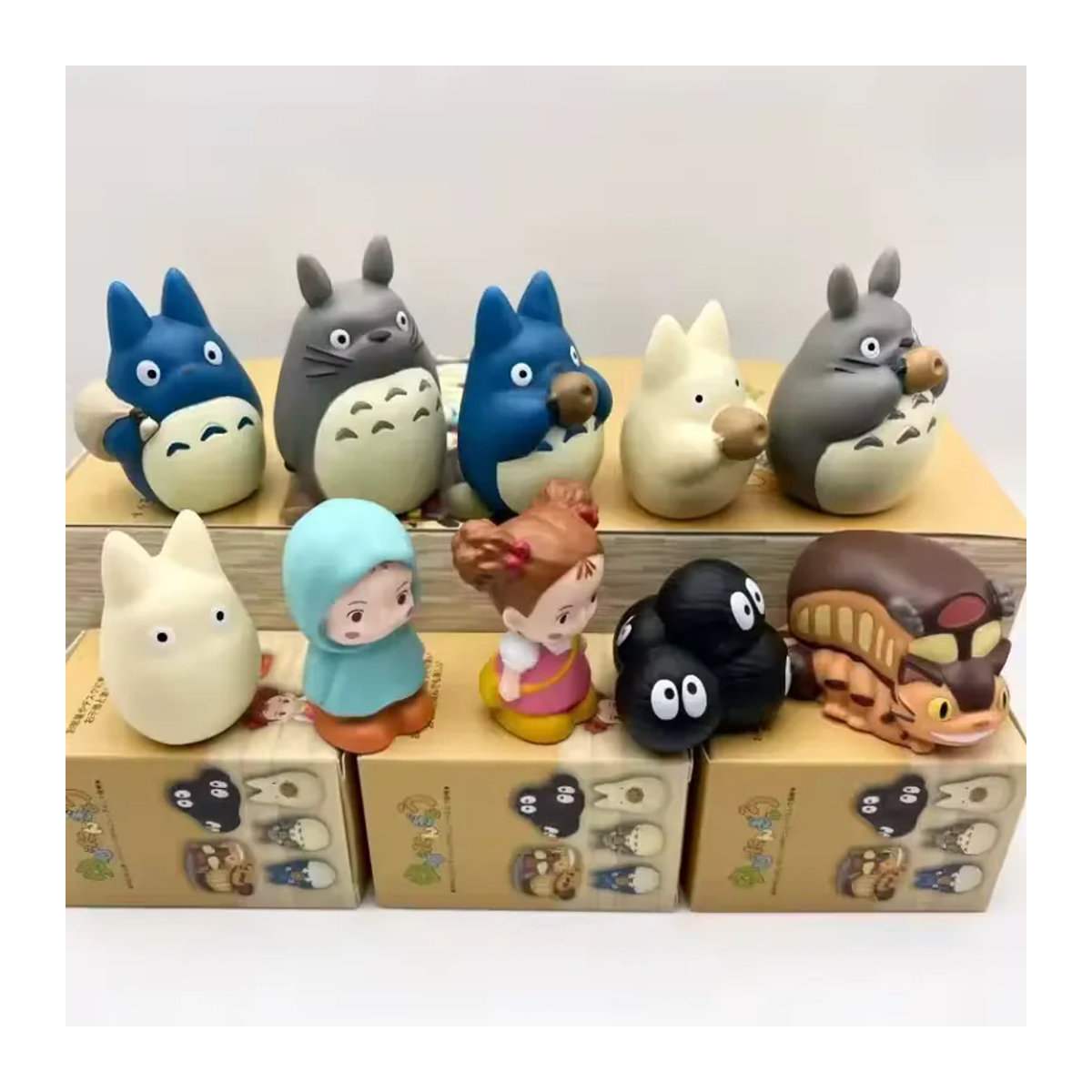 Bandai Anime Cartoon Blindbox Figur aus Kunststoff in Mehrfarbig als dekorative Tier-Figurine für Schreibtisch und Nachttisch - Bild 4
