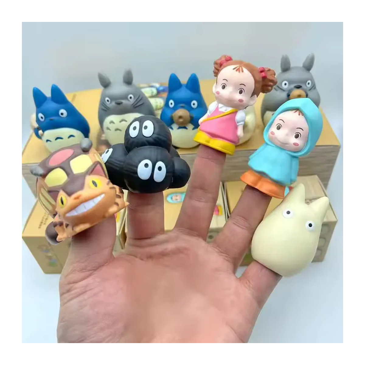 Bandai Anime Cartoon Blindbox Figur aus Kunststoff in Mehrfarbig als dekorative Tier-Figurine für Schreibtisch und Nachttisch - Bild 6