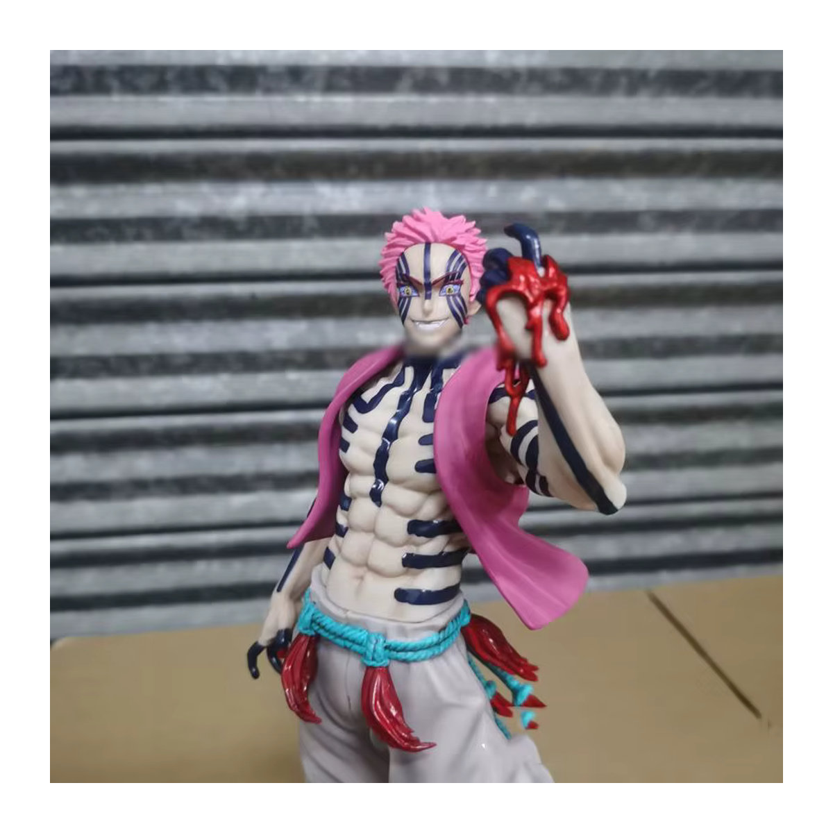 Bandai Anime Dämon Slayer Akaza Hakuji Figur aus PVC, mehrfarbig, Höhe: 28 cm - Bild 5