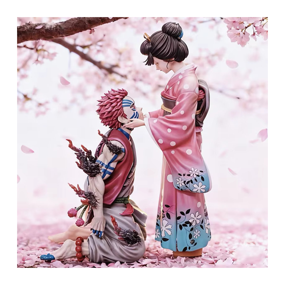Bandai Anime Dämon Slayer Akaza und Koyuki Actionfigur aus Kunststoff in Mehrfarbig als Sammlerstatue und Schreibtischdekoration - Bild 2