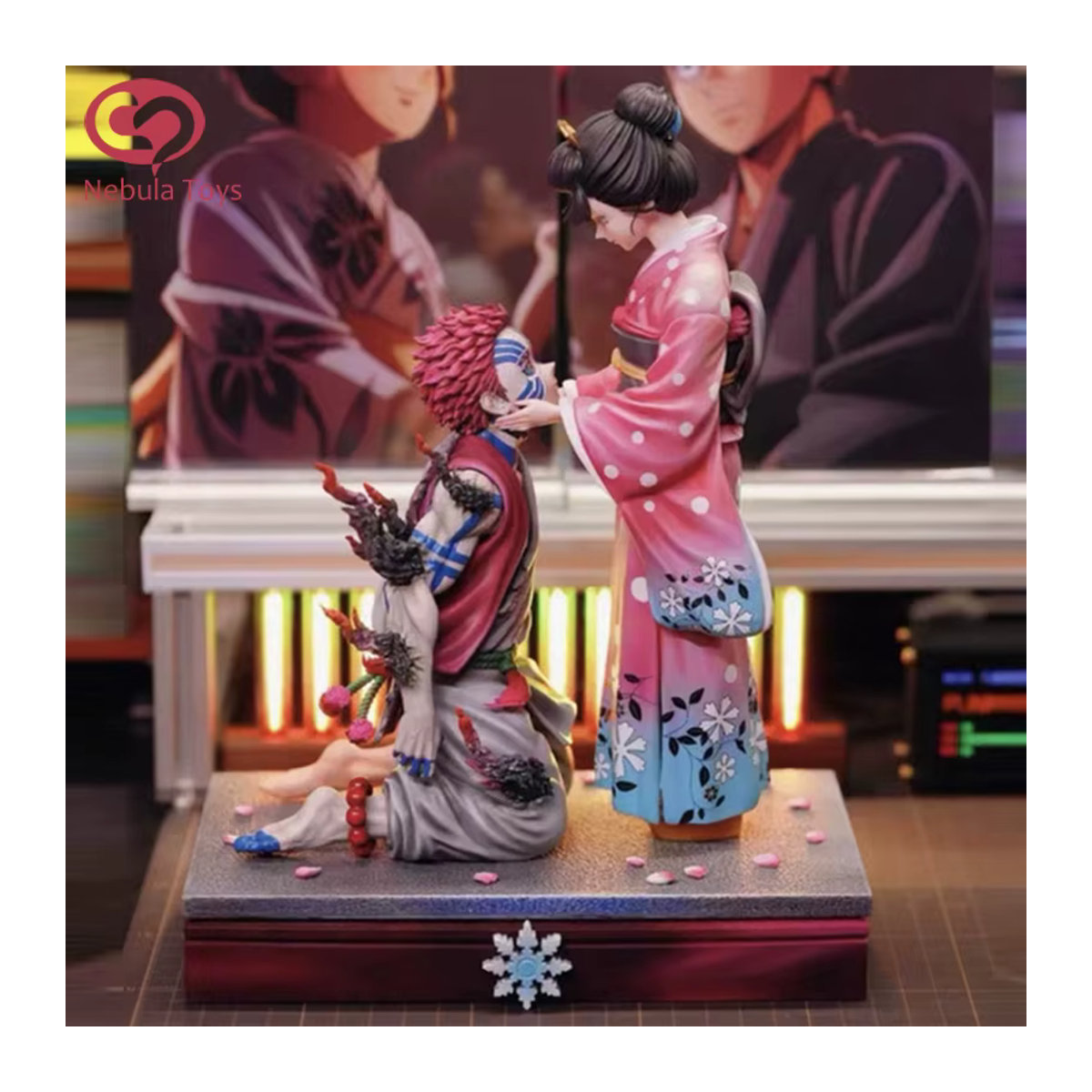 Bandai Anime Dämon Slayer Akaza und Koyuki Actionfigur aus Kunststoff in Mehrfarbig als Sammlerstatue und Schreibtischdekoration - Bild 4