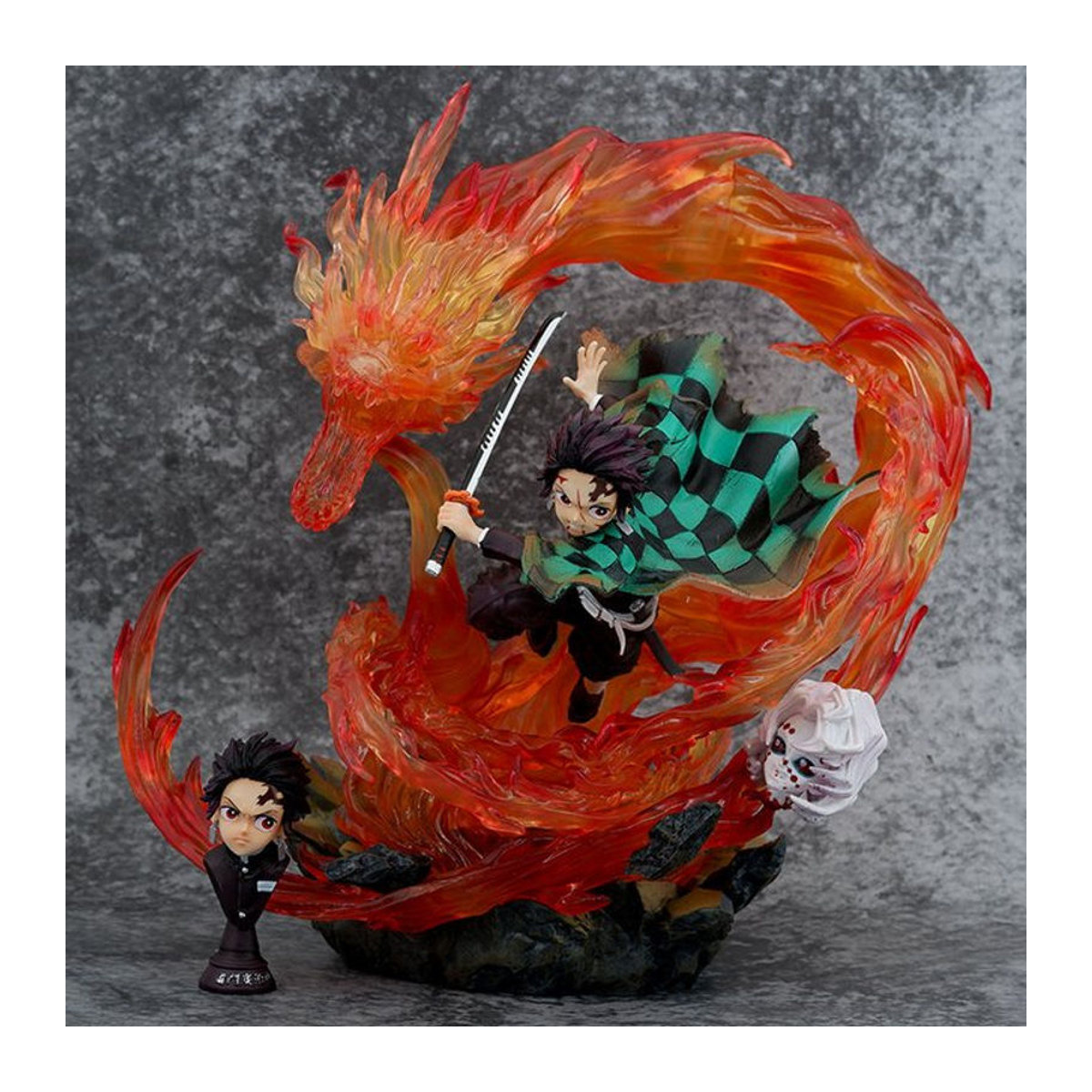 Bandai Anime Demon Slayer Kamado Tanjiro Battle Ver. Actionfigur aus PVC, mehrfarbig, Höhe: 30 cm - Bild 1