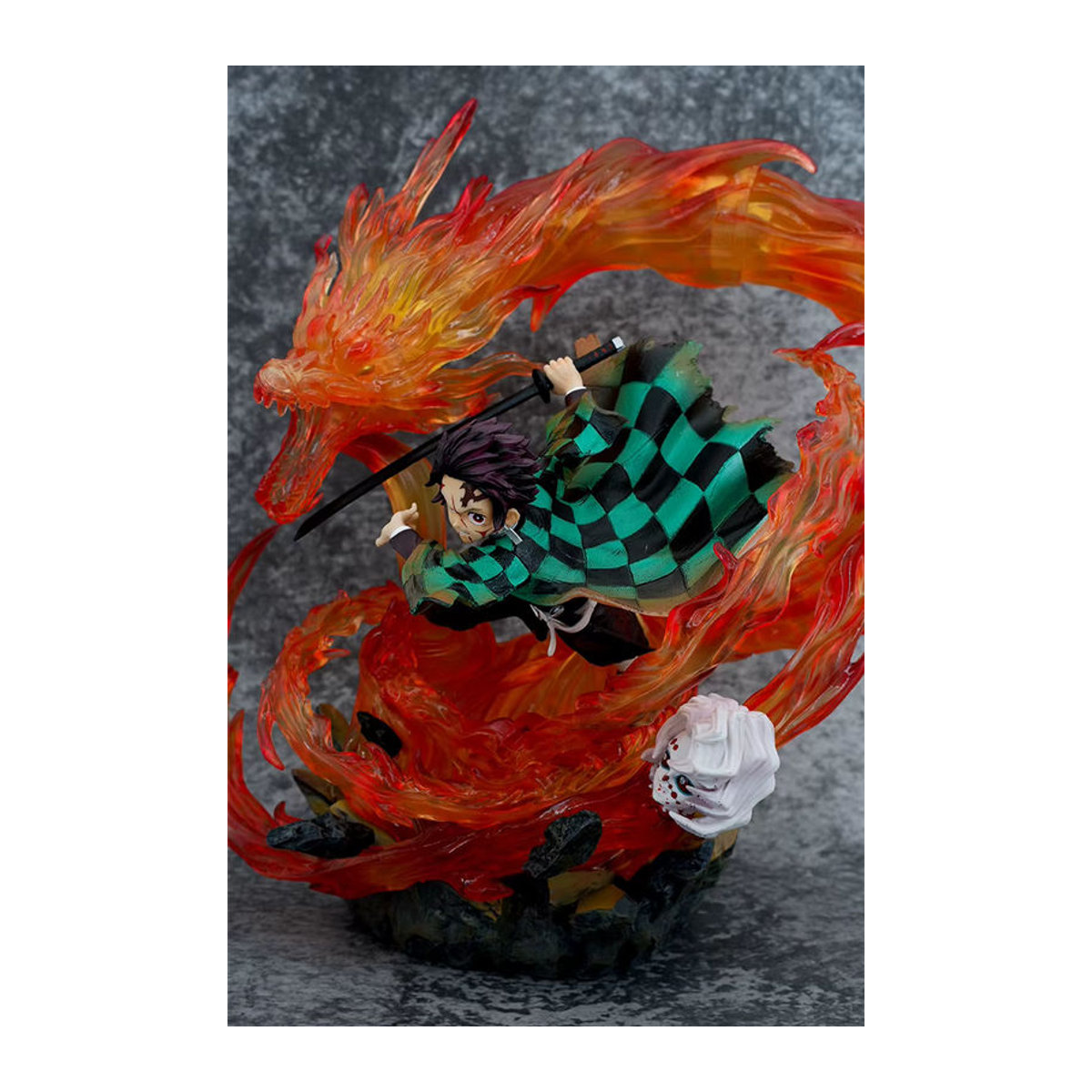 Bandai Anime Demon Slayer Kamado Tanjiro Battle Ver. Actionfigur aus PVC, mehrfarbig, Höhe: 30 cm - Bild 4