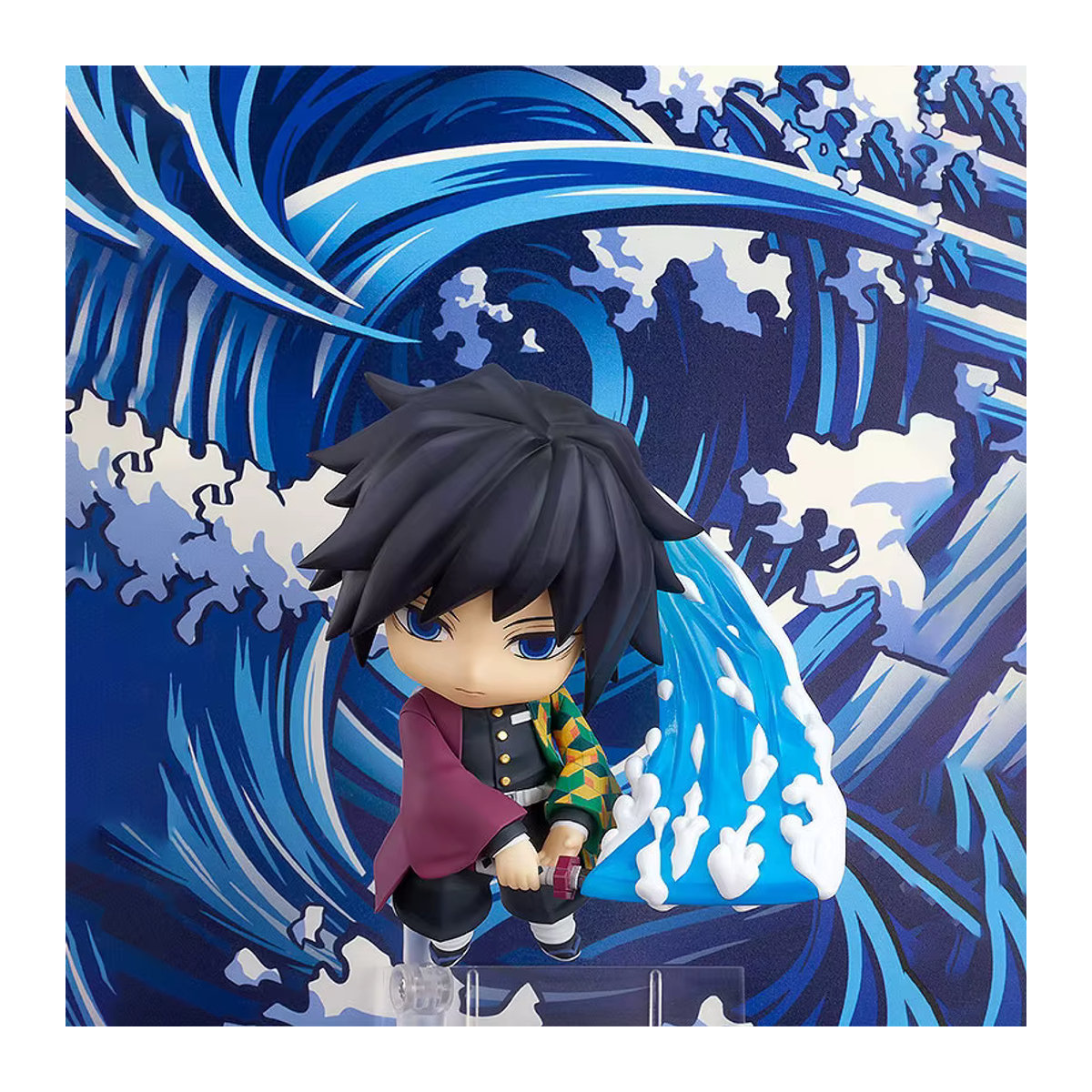 Bandai Anime Demon Slayer Tomioka Giyuu Q Version Actionfigur aus Kunststoff mit austauschbaren Teilen in Mehrfarbig - Bild 3