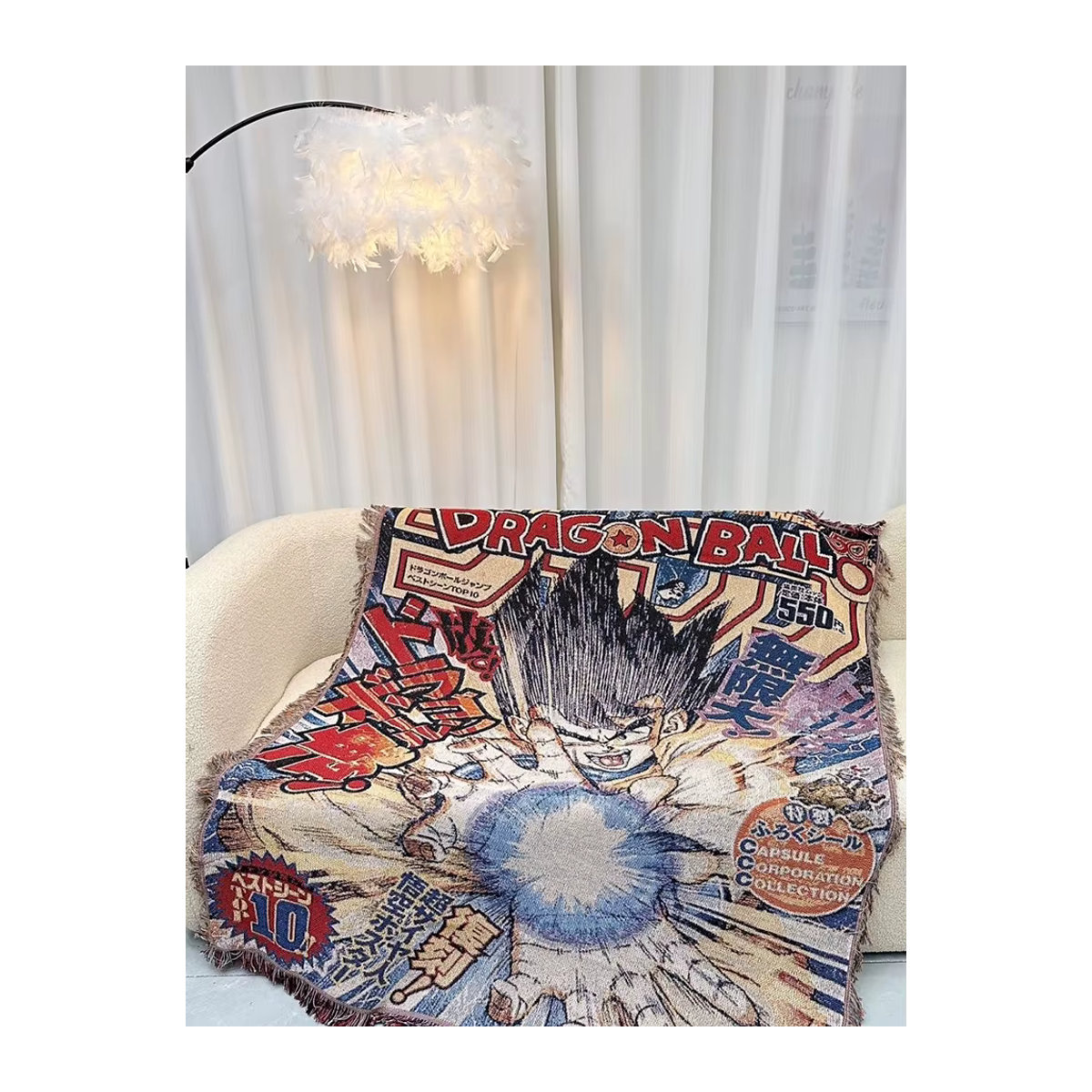 Bandai Anime Dragon Ball One Piece Textildecke aus Baumwolle in Mehrfarbig - Bild 1