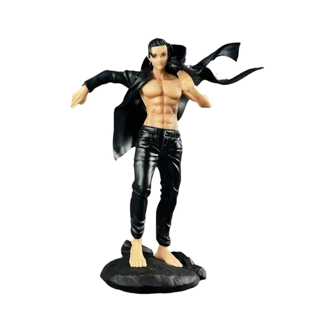 Bandai Anime Eren Jaeger Figur in Schwarz mit Umhang aus Kunststoff, Höhe: 18,5 cm - Bild 5
