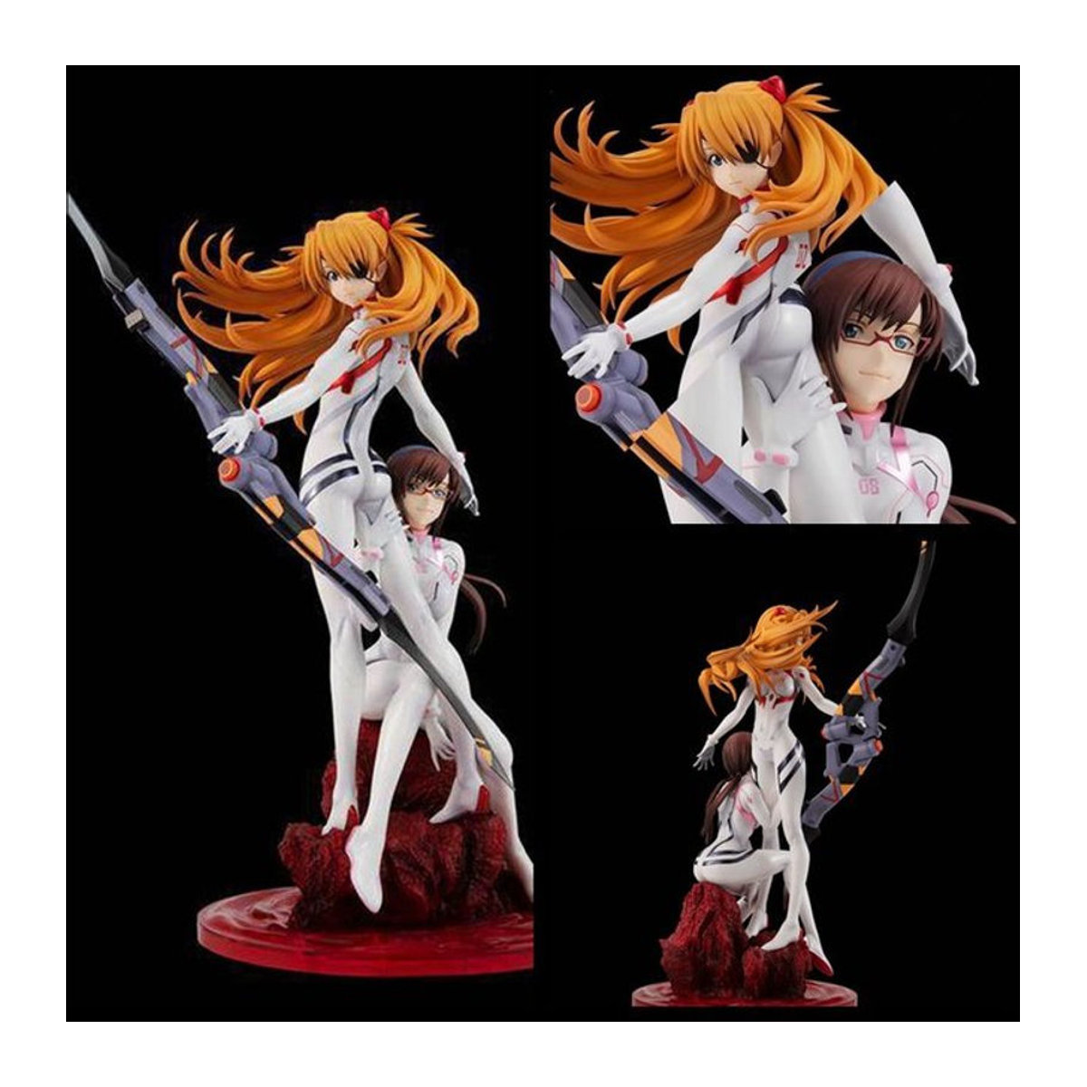 Bandai Anime EVA Action Figure Asuka Ayanami Rei aus Kunststoff, mehrfarbig, Höhe: 23 cm - Bild 1