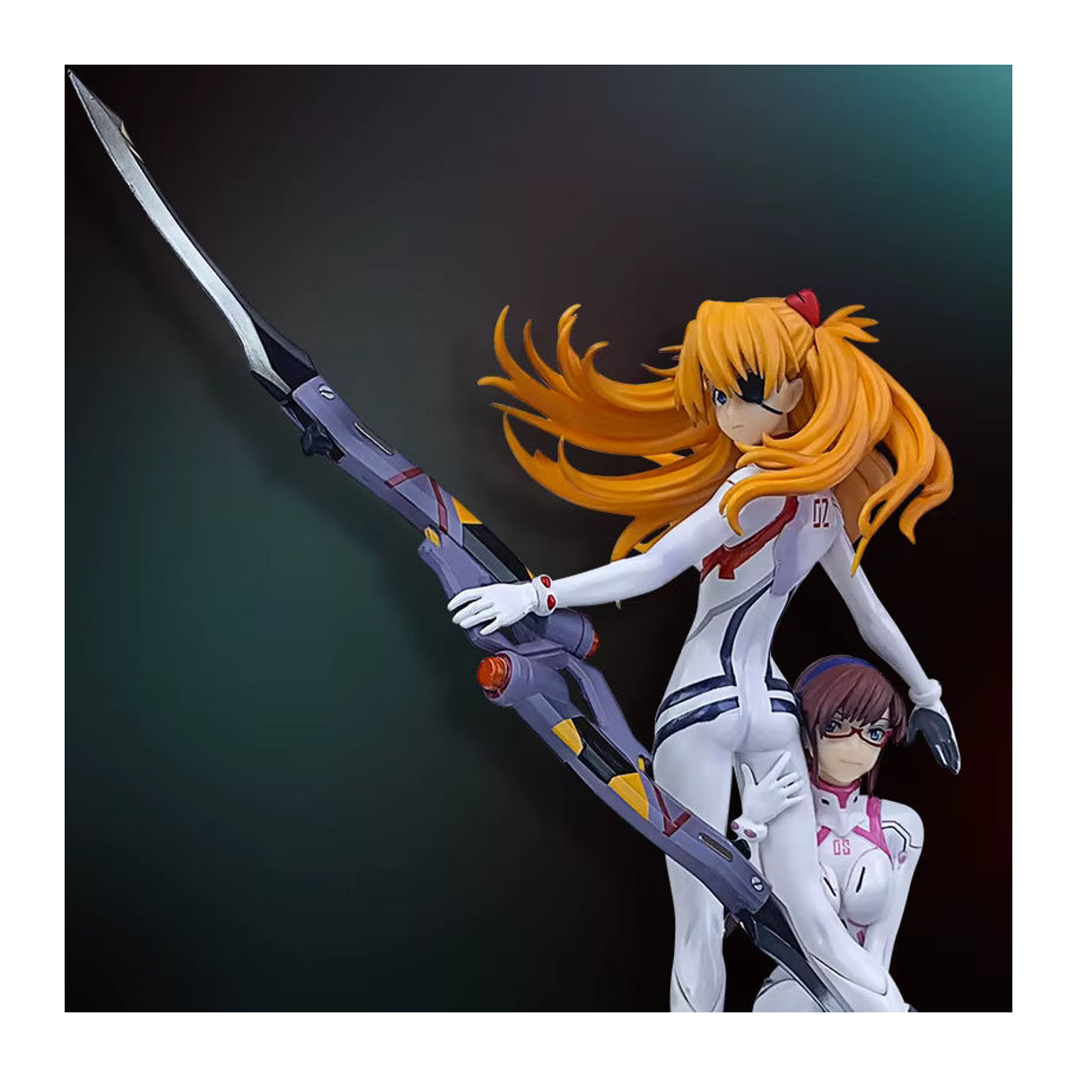 Bandai Anime EVA Action Figure Asuka Ayanami Rei aus Kunststoff, mehrfarbig, Höhe: 23 cm - Bild 2