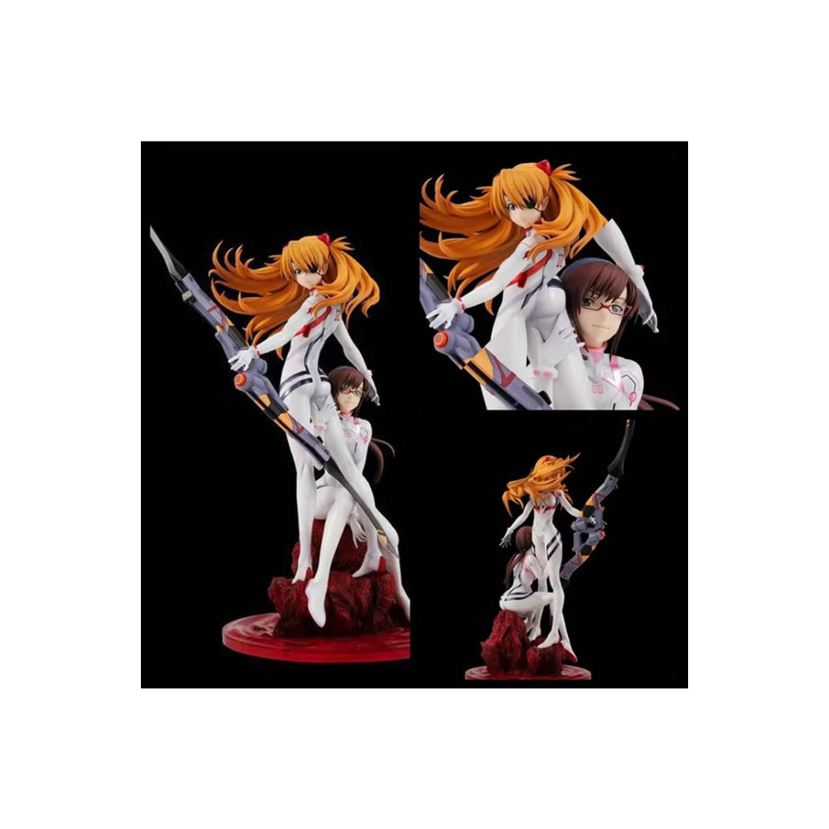 Bandai Anime EVA Action Figure Asuka Ayanami Rei aus Kunststoff, mehrfarbig, Höhe: 23 cm - Bild 6