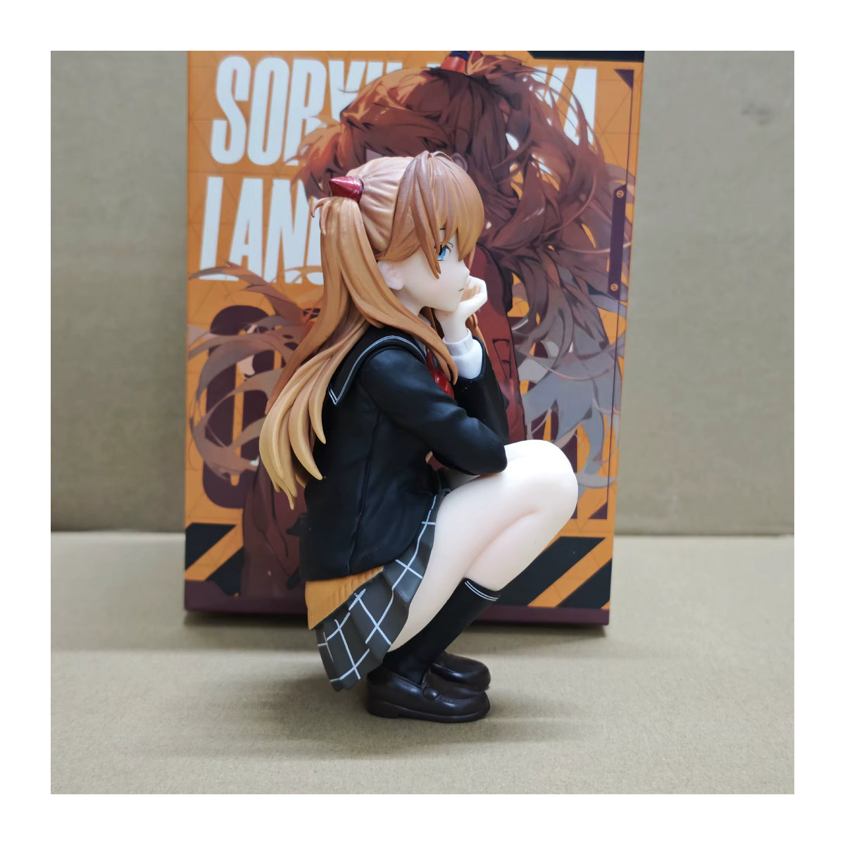 Bandai Anime EVA Asuka Langley Figur aus Kunststoff, mehrfarbiges PVC Modell für Sammler - Bild 4